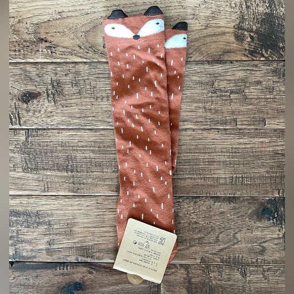 Eva & Elvin knee high Fox socks size Large 5-6 years - Picture 2 of 3